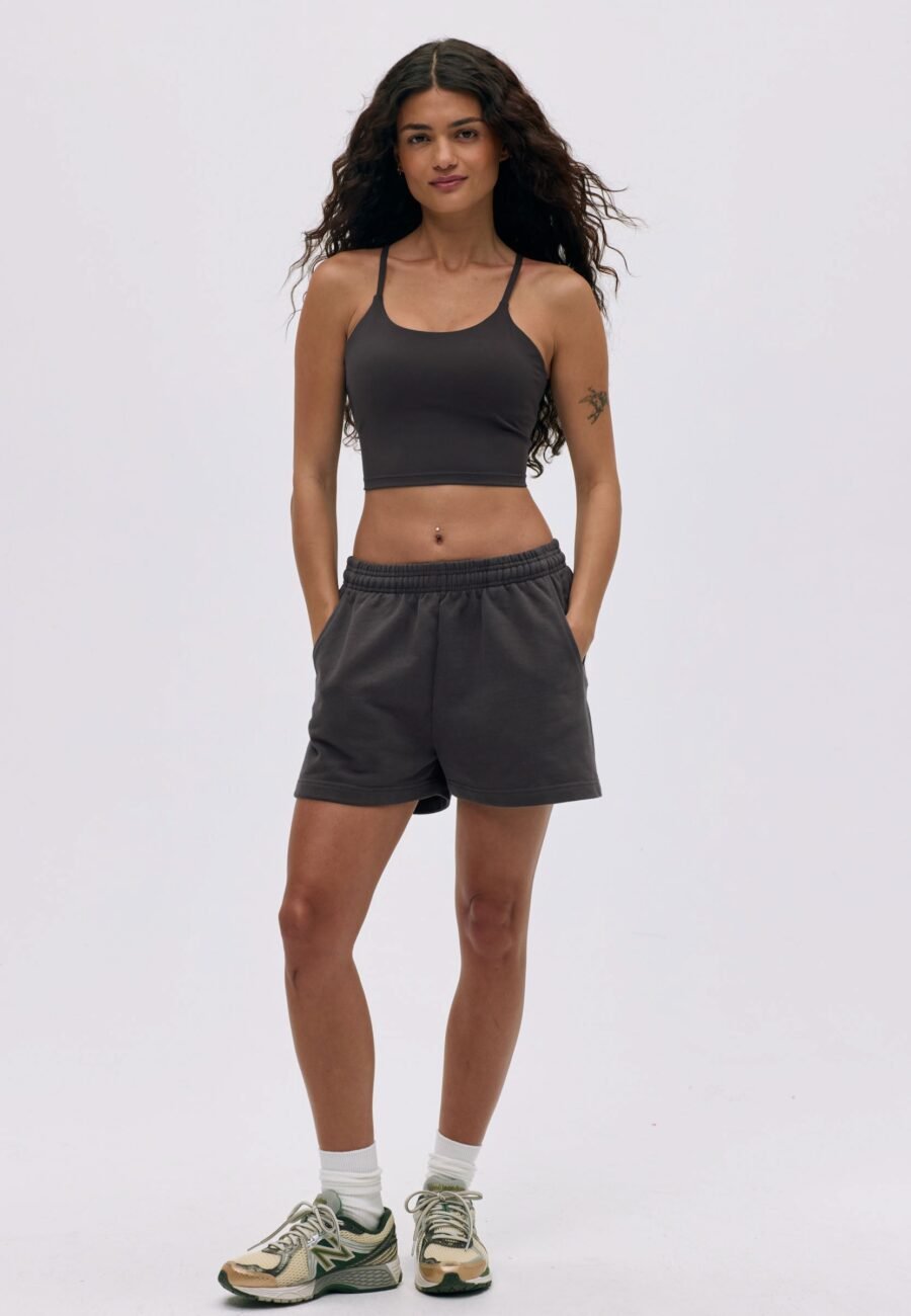 Branded Sweat Shorts - Coffee Bean