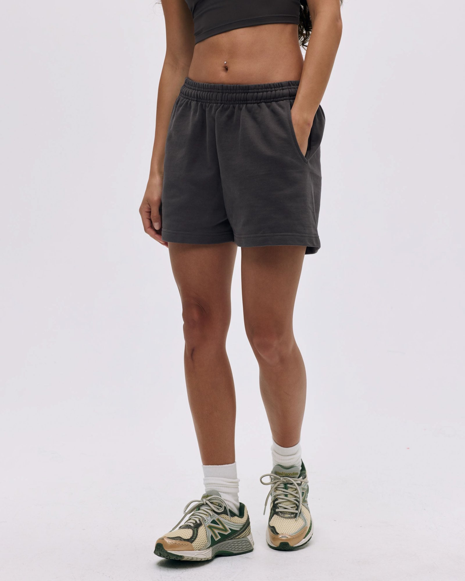 Branded Sweat Shorts - Coffee Bean - Image 4