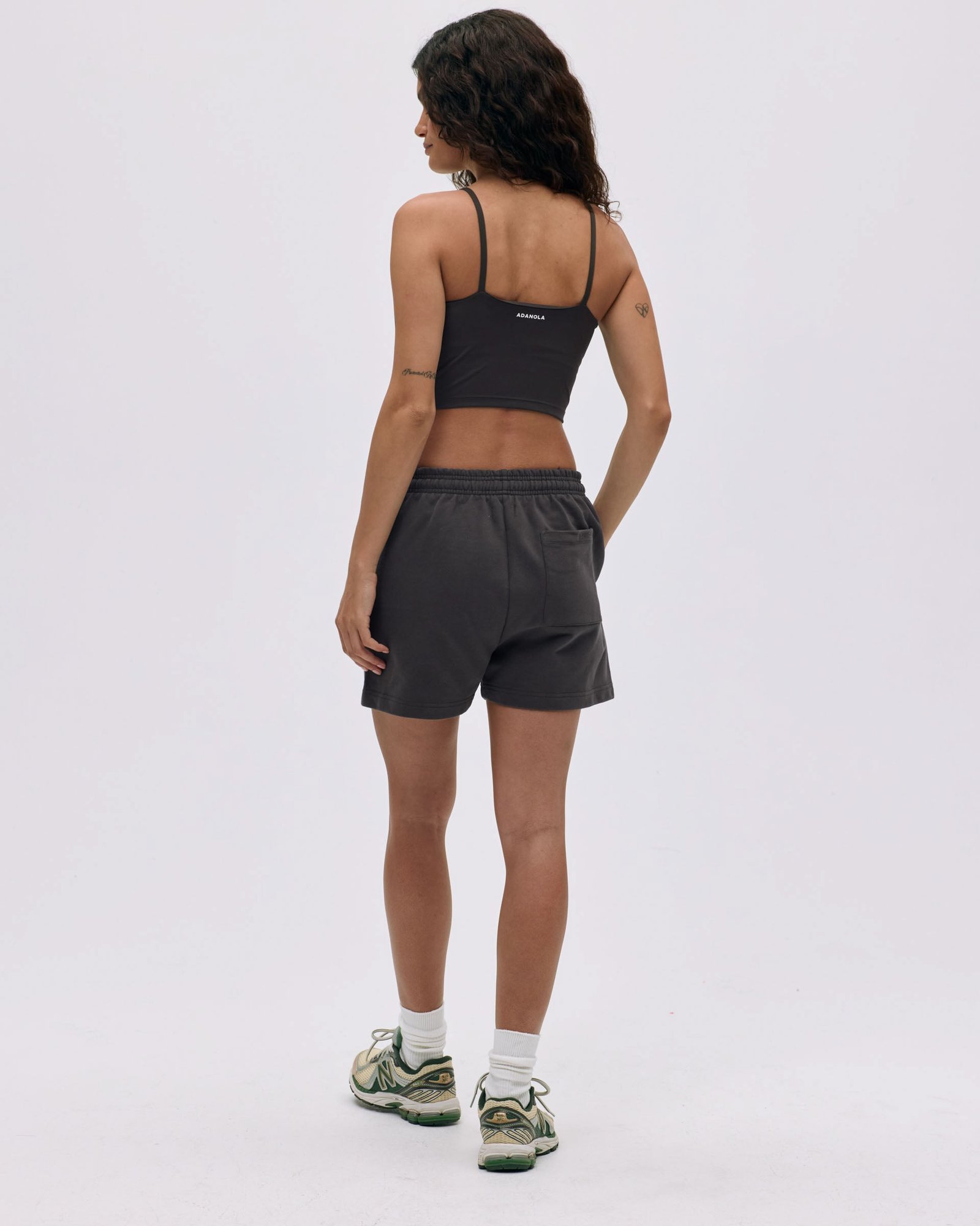 Branded Sweat Shorts - Coffee Bean - Image 2