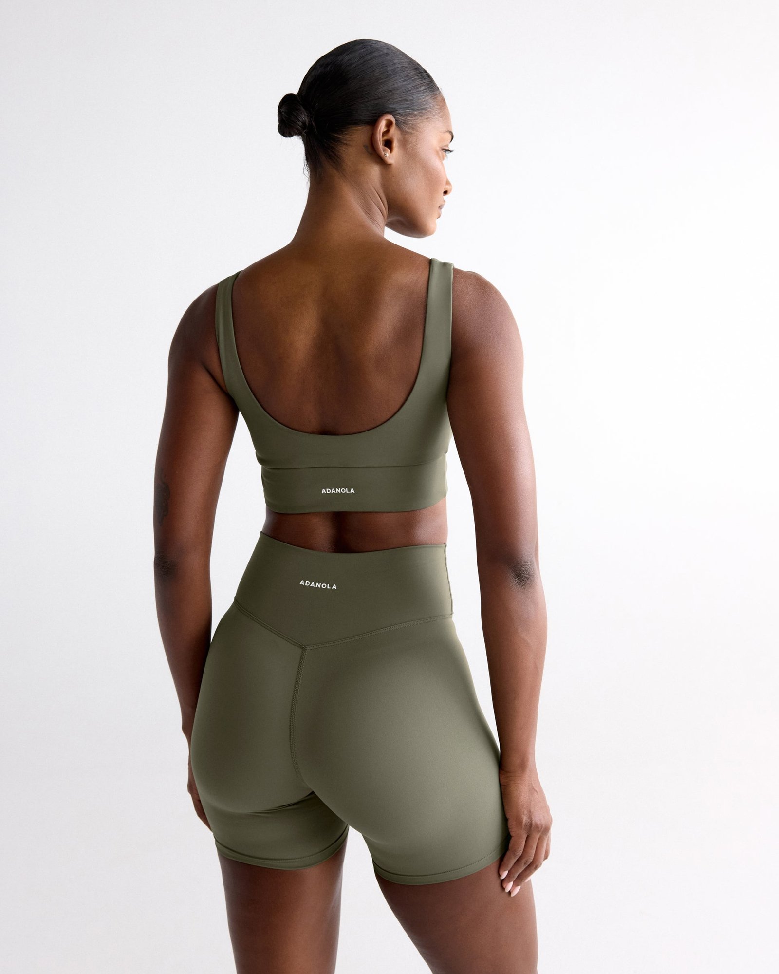 Ultimate Crop Shorts - Olive Green - Image 2