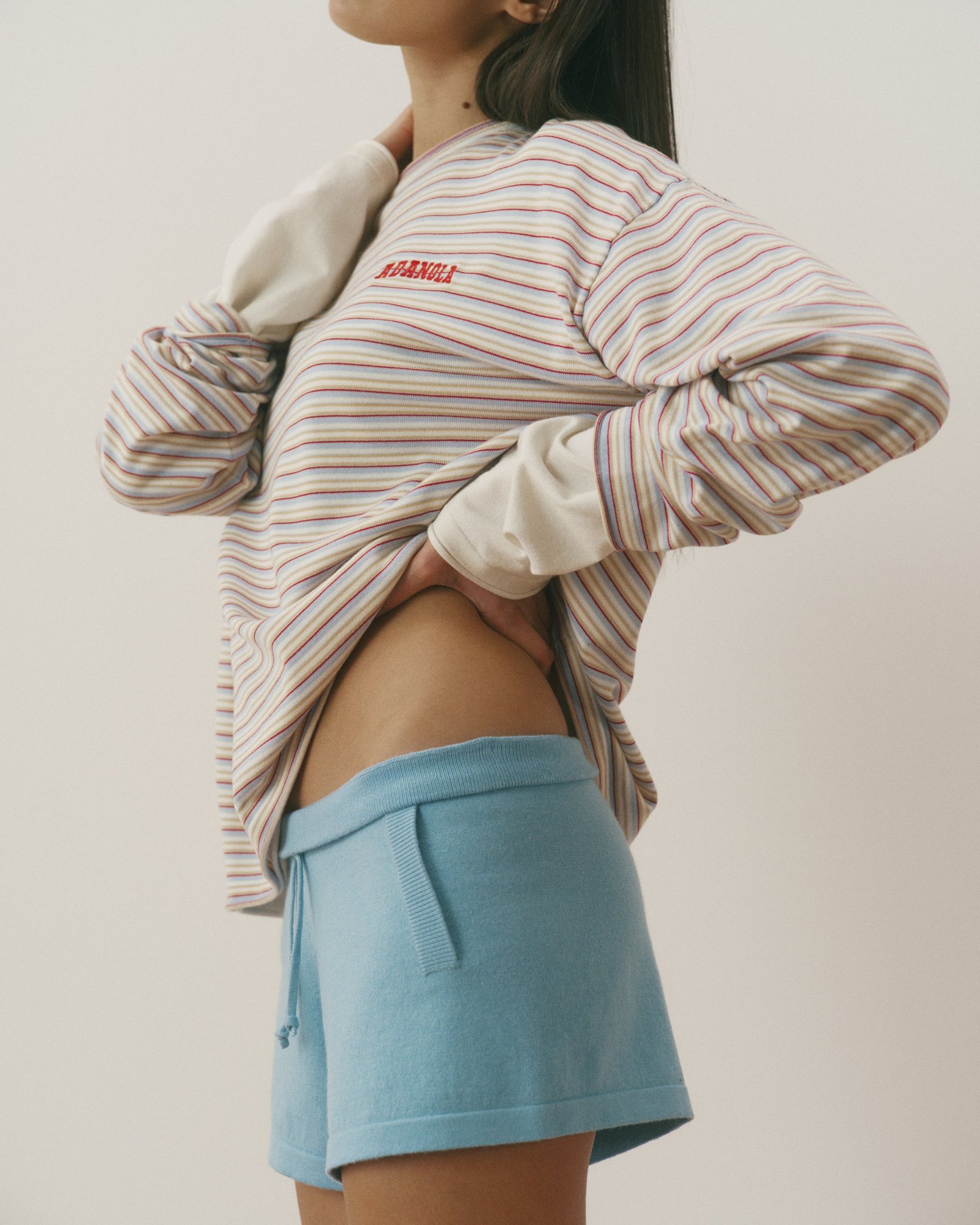 Knit Shorts - Breeze Blue - Image 3
