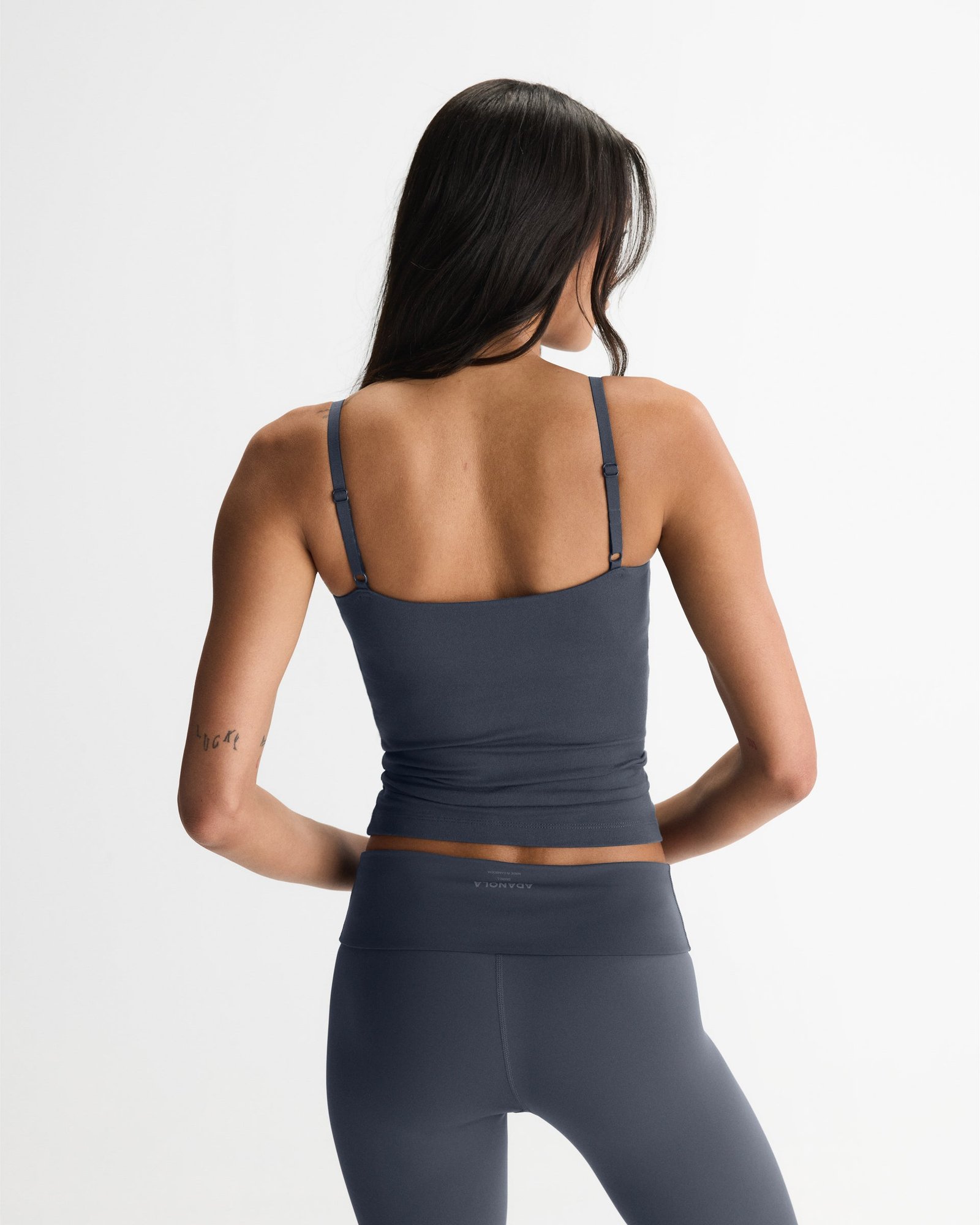 Modal Soft Skinny Strap Cami Top - Midnight Blue - Image 2