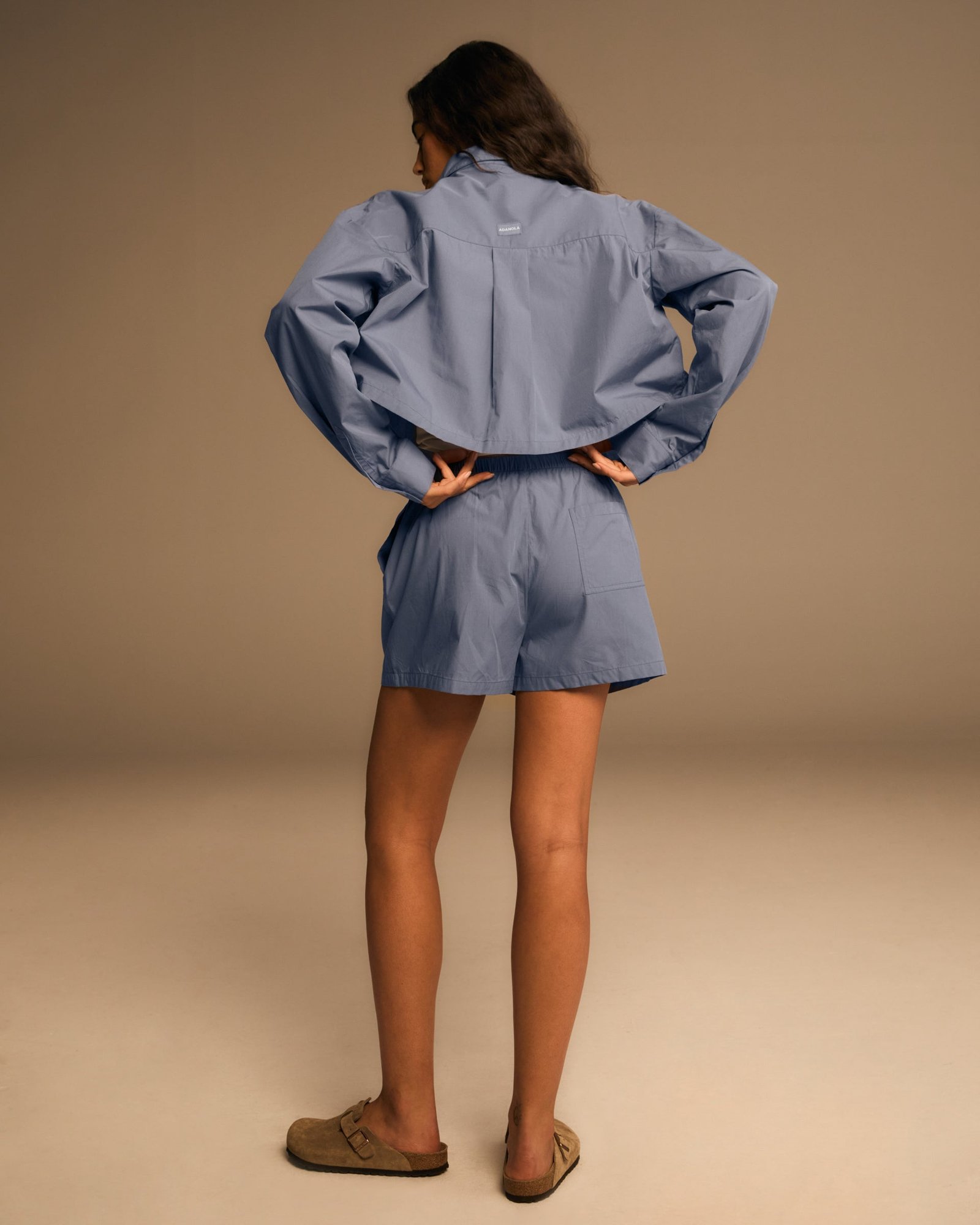 Cotton Boxer Shorts - Blue - Image 3